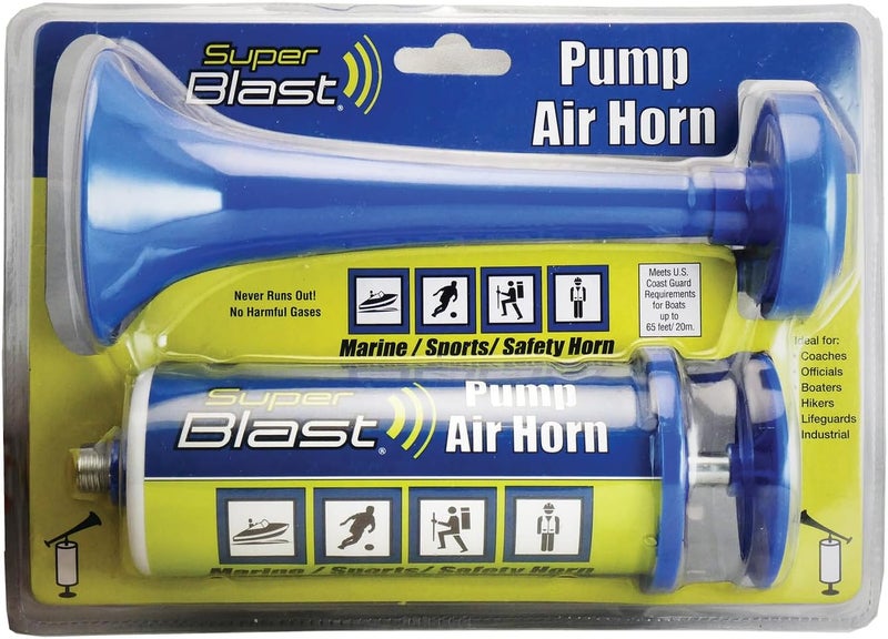 Max Professional Super Blast 7218 Pump Air Horn - Marine, Sports, and Safety Use - Image 1